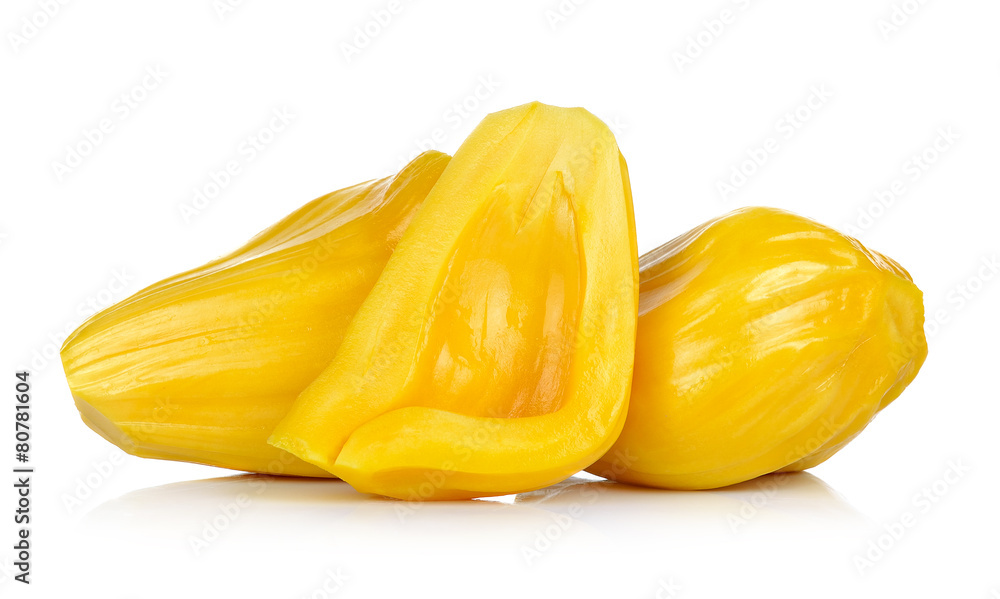Ripe Jackfruit isolated on white background Ripe Jackfruit isolated on white background