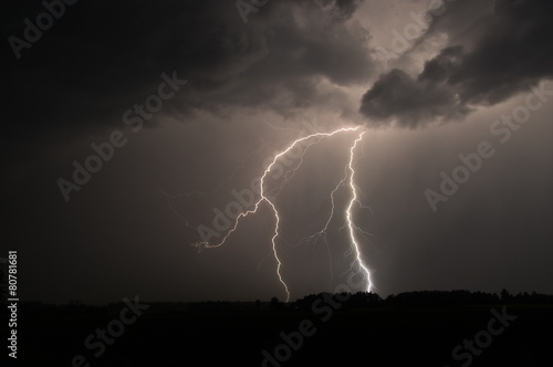 Lightning strike in Sweden