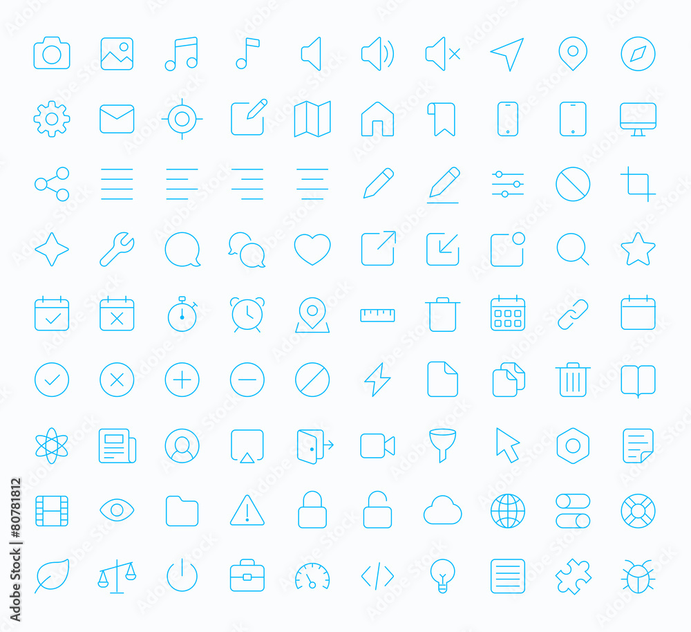Outline vector icons for web and mobile Outline vector icons for web and mobile