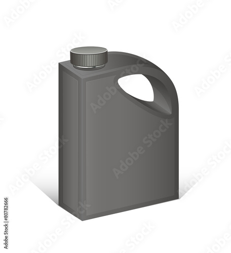 Black Plastic Can Vector © VectorShots