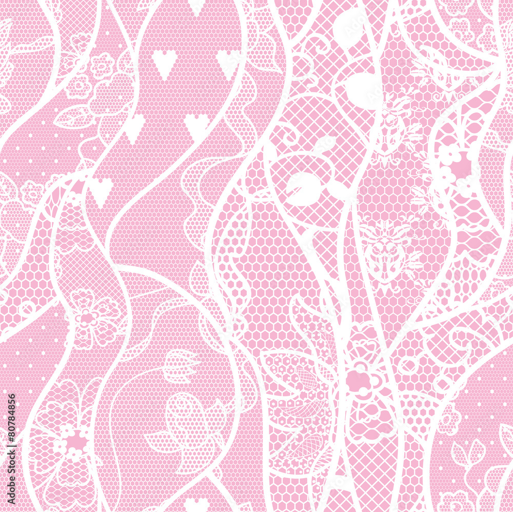 Lace seamless pattern with flowers Lace seamless pattern with flowers