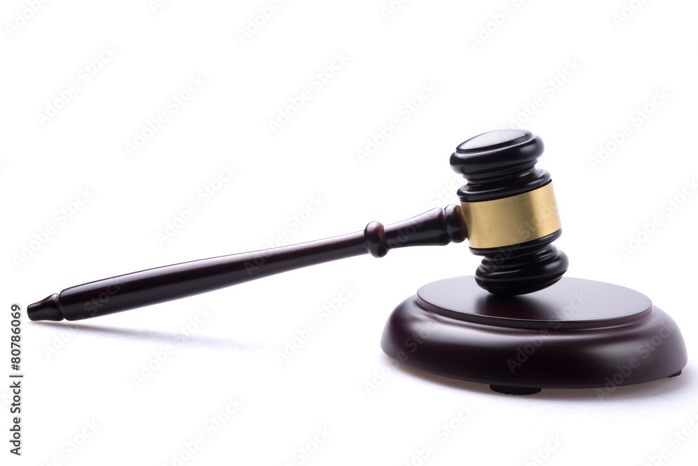 judge hammer on isolated background judge hammer on isolated background