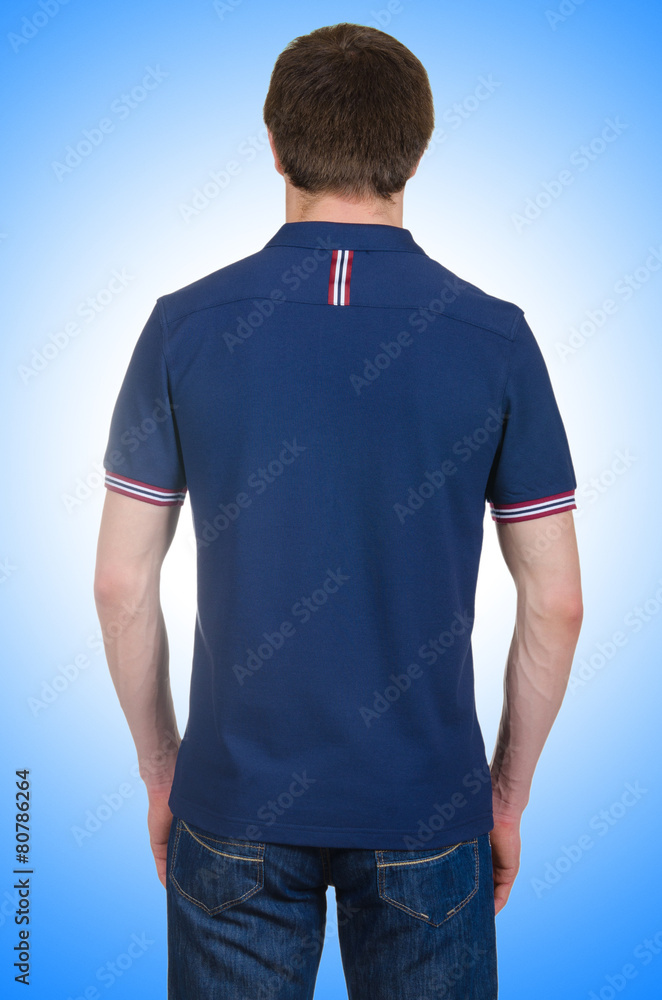 Fototapeta premium Male t-shirt isolated on the white background