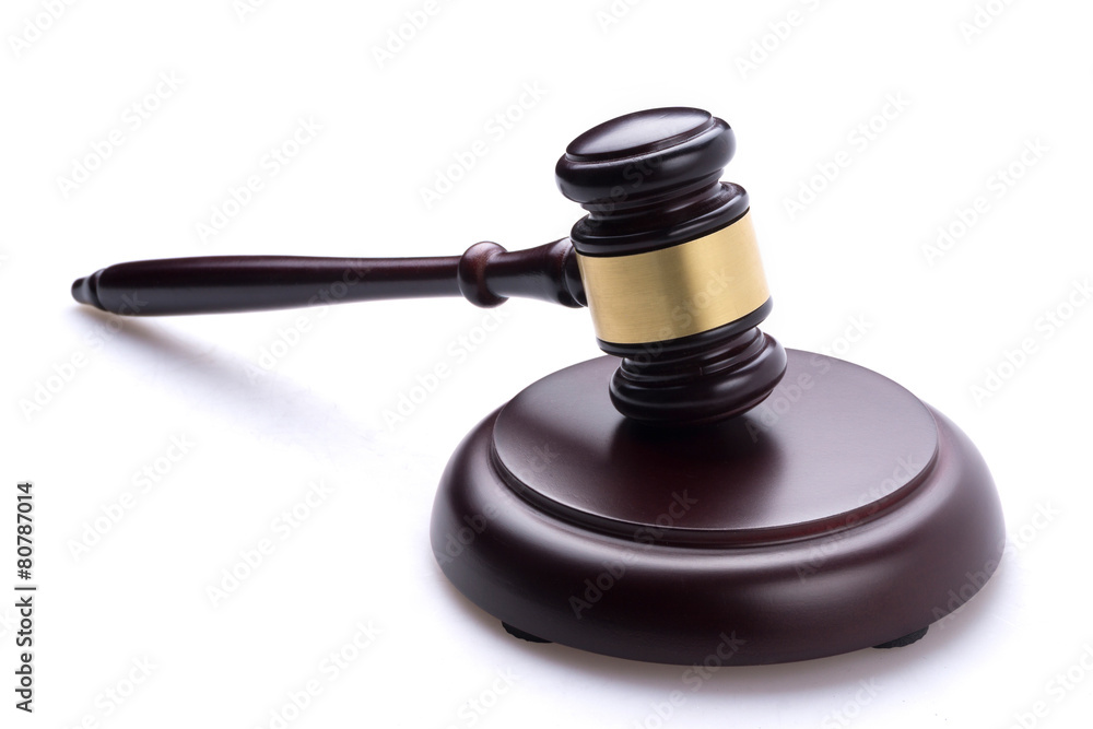 judge hammer on isolated background judge hammer on isolated background