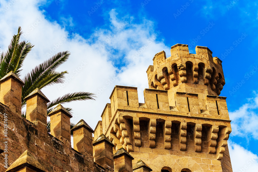 Der königliche Palast in Palma de Mallorca, Spanien