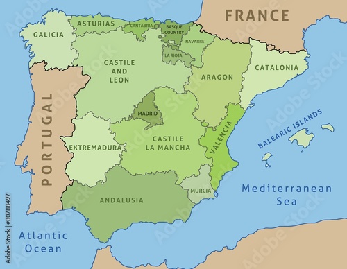 Map of Spain