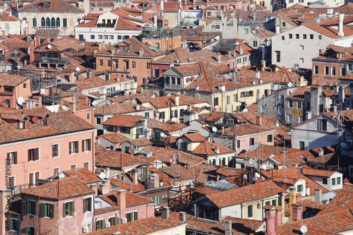 houses with red-tile roofs and bricks in southern Europe © ChiccoDodiFC