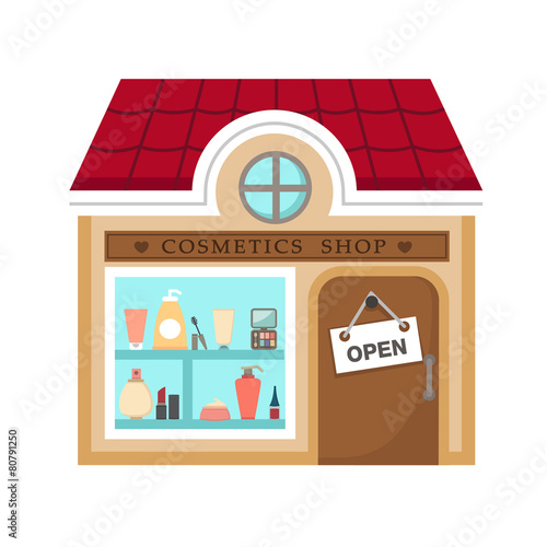 cosmetics stores vector