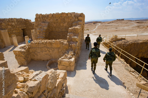 Masada in Israel photo