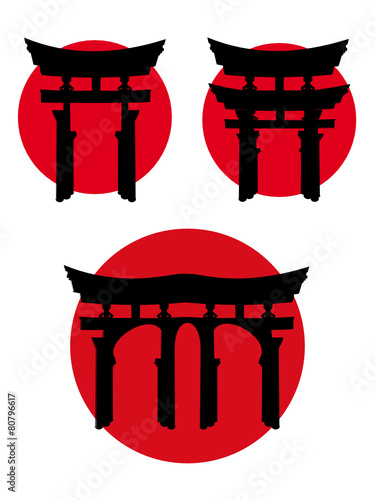 Tori Gate with Sun