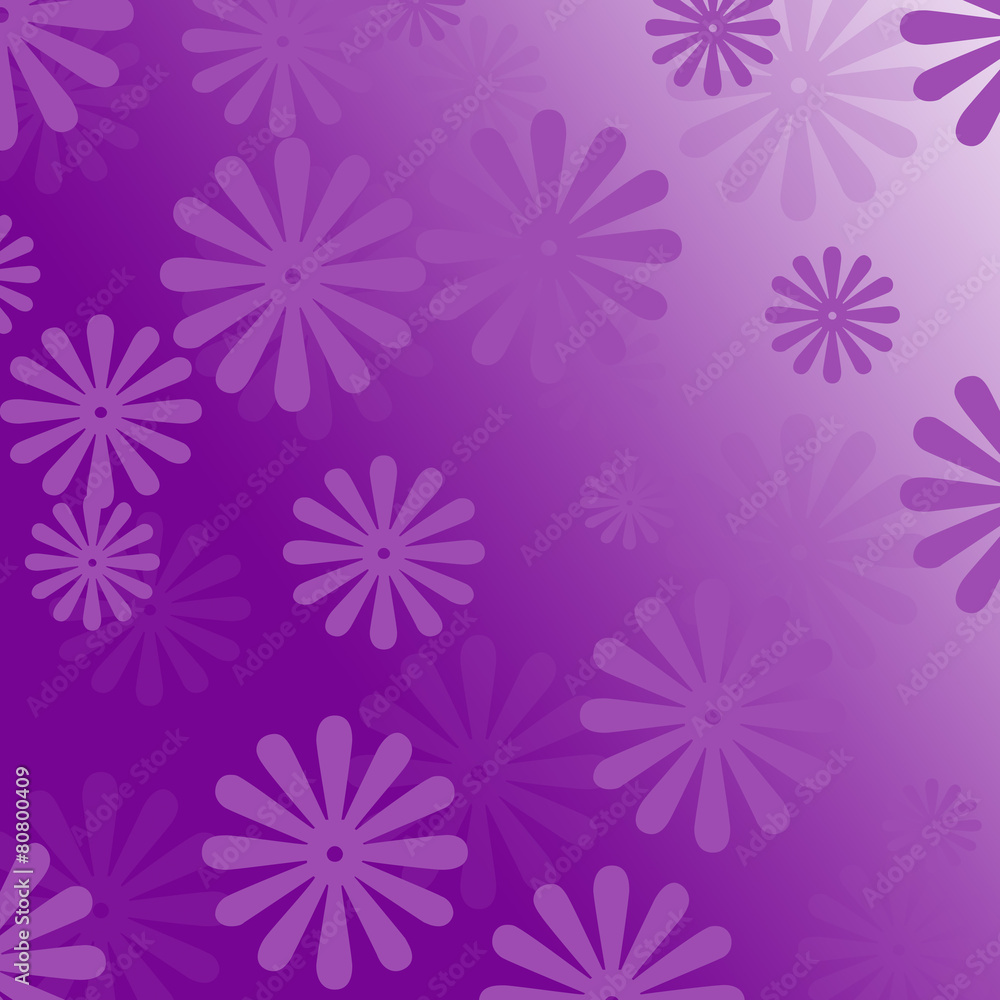 flower pattern on purple