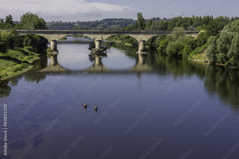 Pêcheurs sur la Dordogne