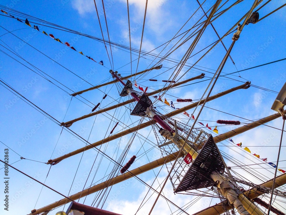 Εκτύπωση καμβά tall ship's mast