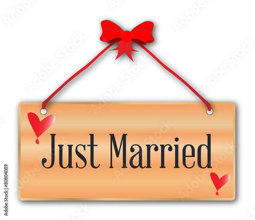 Just Married Sign