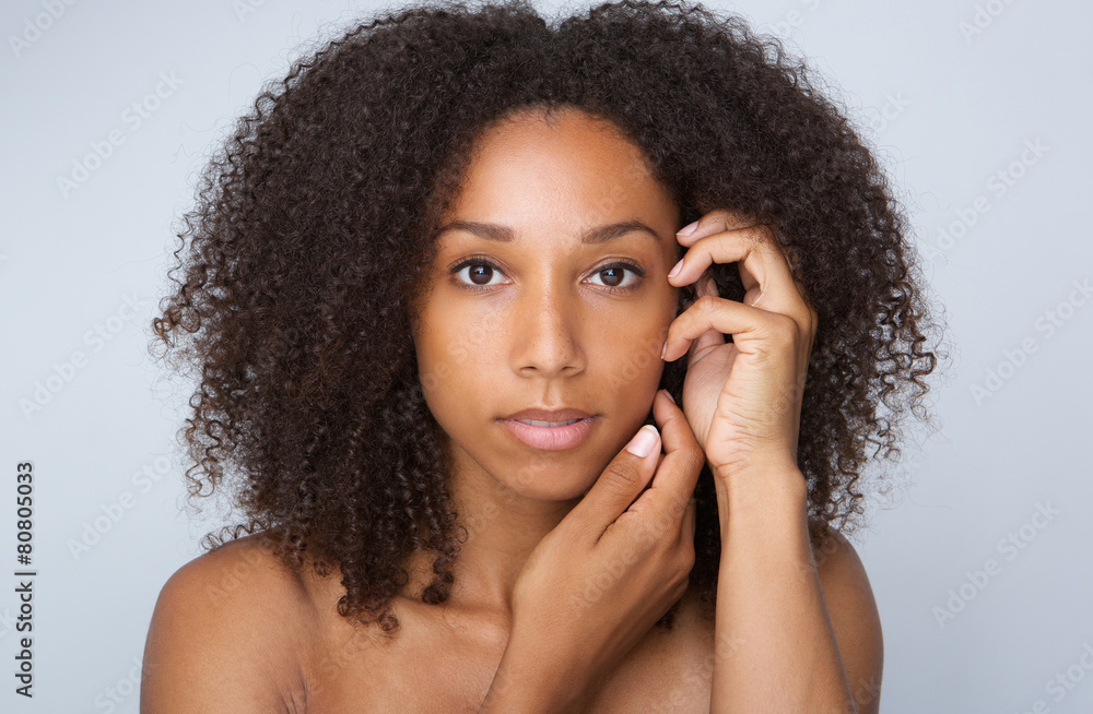 Fototapeta premium African beauty woman with curly hair