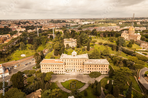 Vatican City panoramic view from above