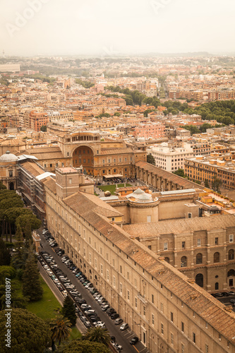 Vatican City panoramic view from above