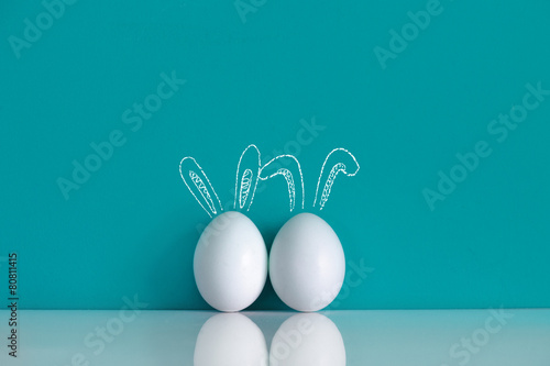 Two Easter eggs