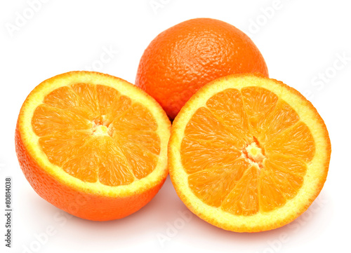 Fresh cut oranges