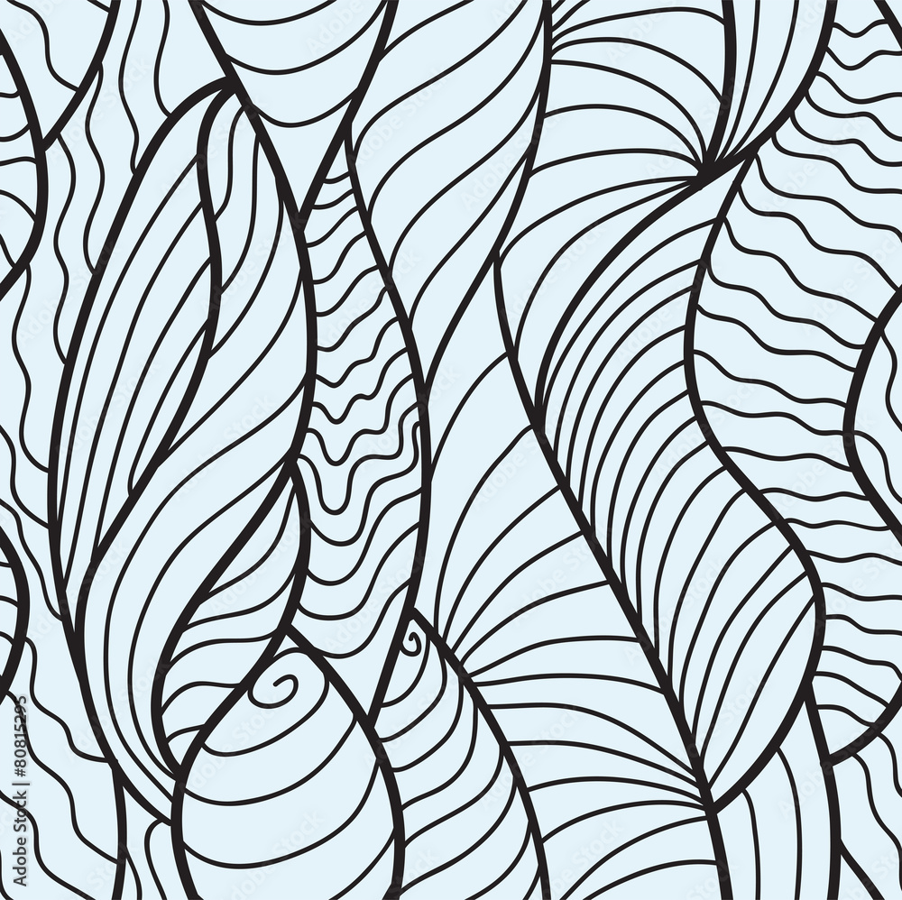 Fototapeta Hand drawn seamless pattern