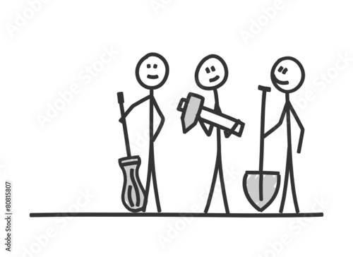 sm handwerker mit werkzeug II