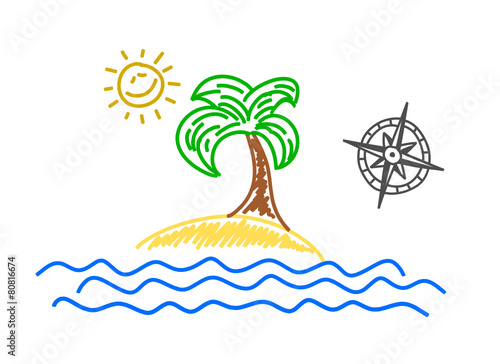 sm kompass meer insel I