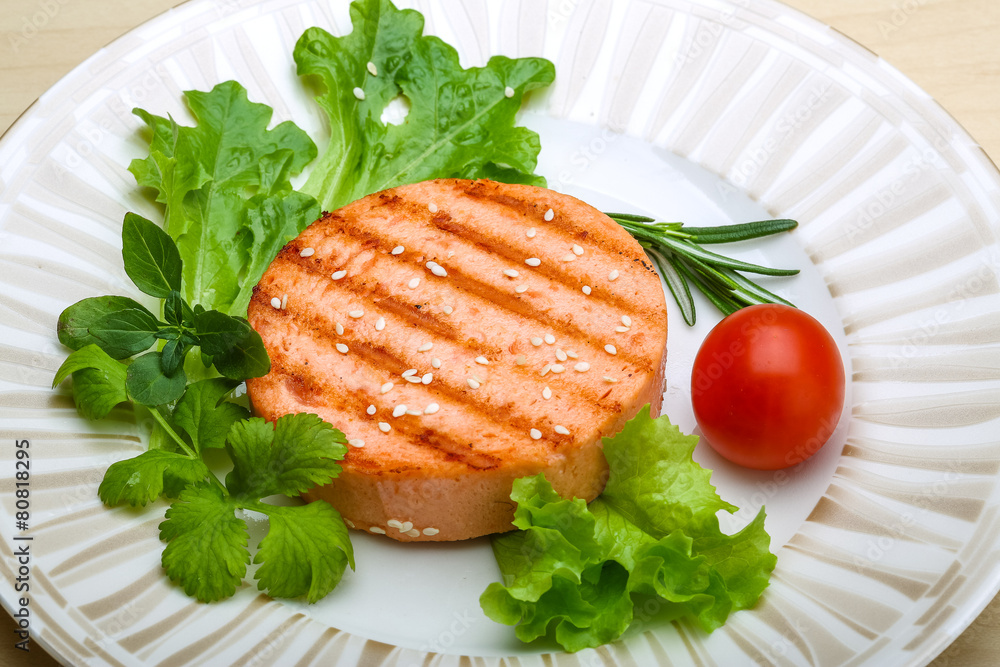 Salmon burger cutlet Salmon burger cutlet