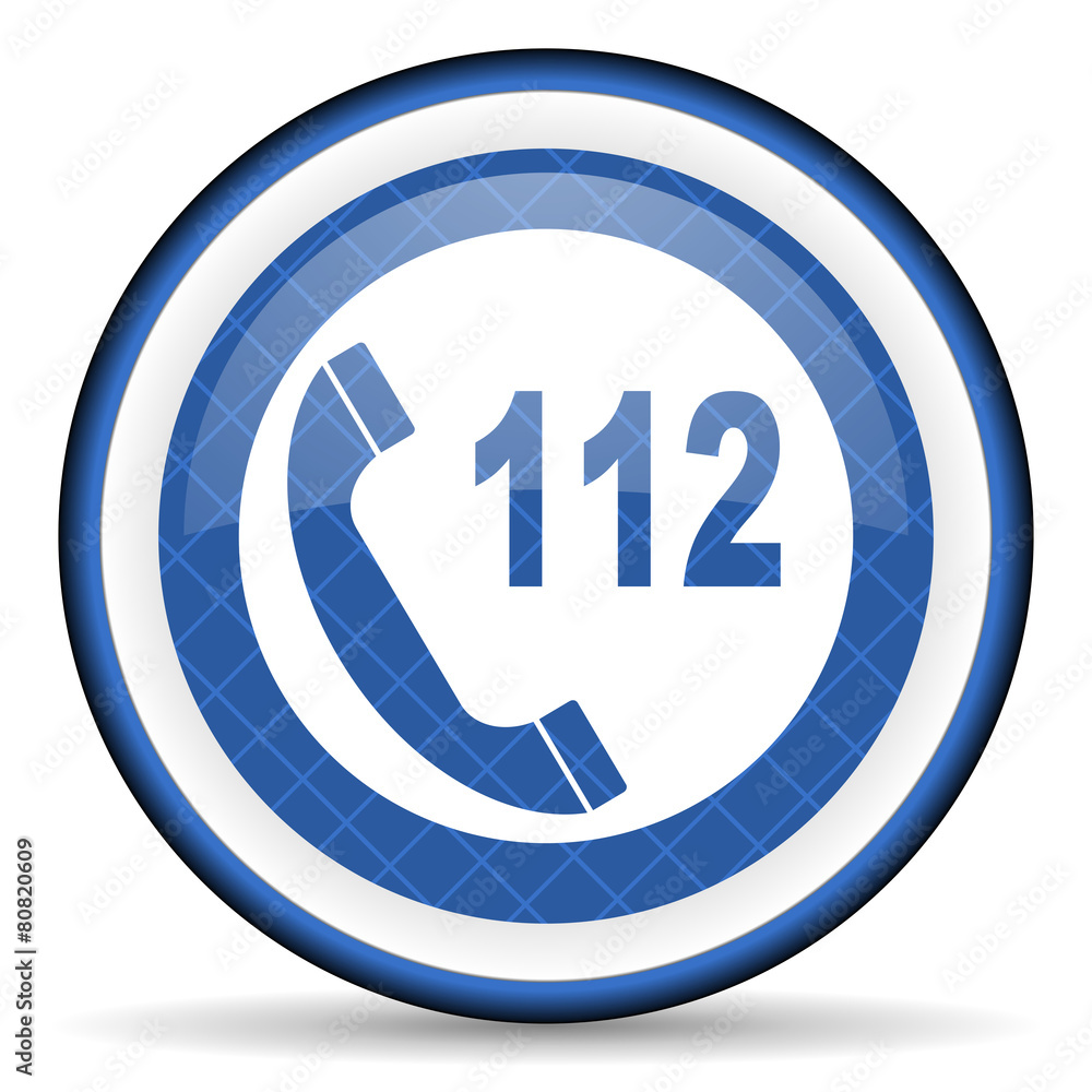 emergency call blue icon 112 call sign emergency call blue icon 112 call sign