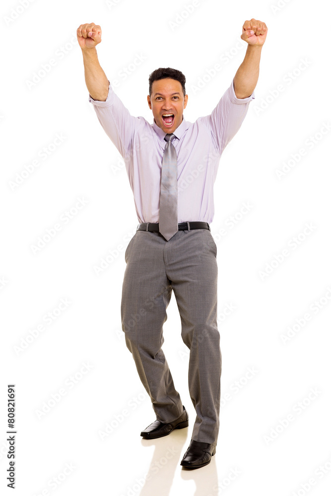 businessman celebrating success businessman celebrating success