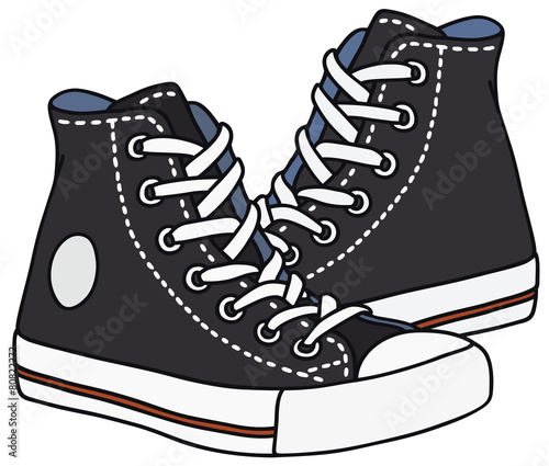 Black sneakers