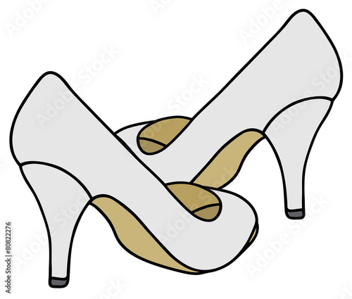 White pumps