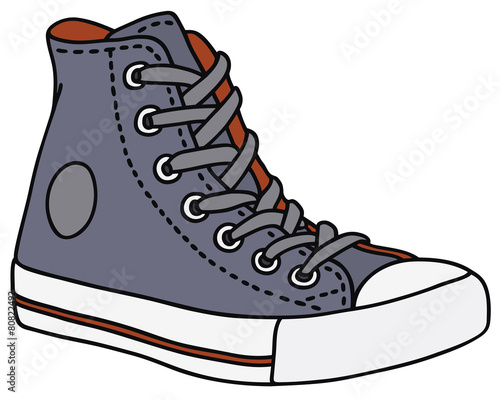 Gray sneakers