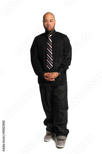 African american Businessman Standing