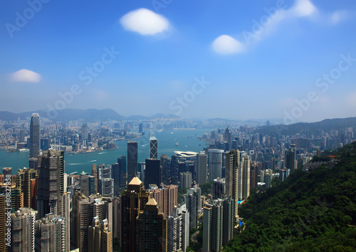Hong Kong, View from the Victoria Peak.