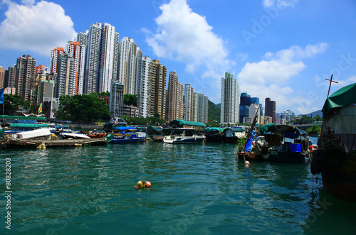 View of the Aberdeen, Hong Kong.