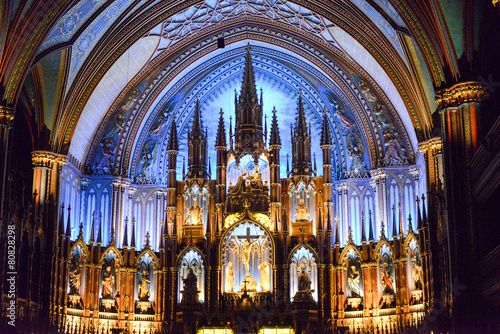 Vászonkép Notre Dame Basilica - Montreal, Canada