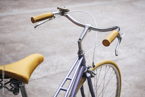 Vintage Hipster bicycle Close up photo