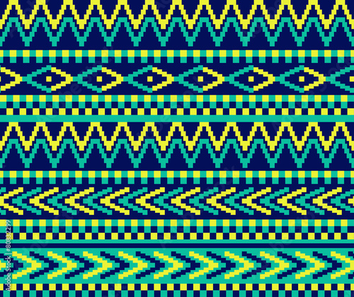 pixeled brazil pattern