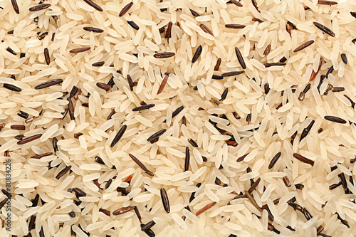 Wild and long polished rice photo