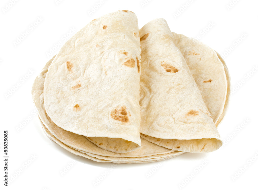 wheat tortillas isolated on white wheat tortillas isolated on white