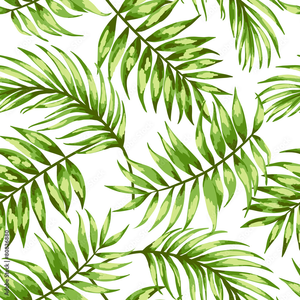 Fototapeta premium Seamless exotic pattern.