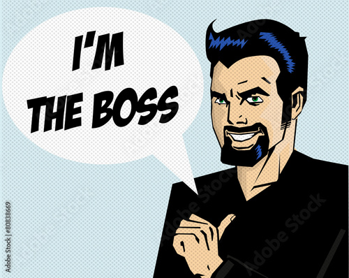 Retro Classic Comic Man