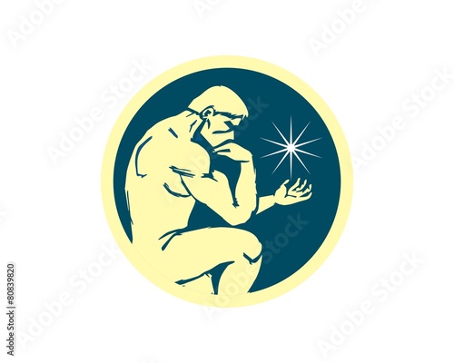 man masculine logo icon vector