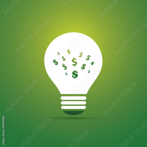 Green Eco Energy Concept Icon - Save Money with Green Energy