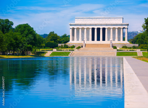 Abraham Lincoln Memorial reflection pool Washington