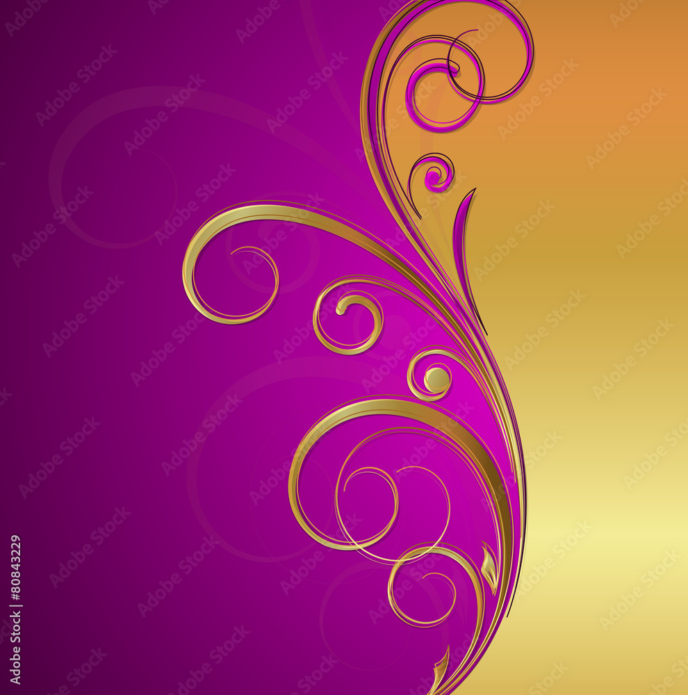 Swirl Floral Holiday Background Swirl Floral Holiday Background