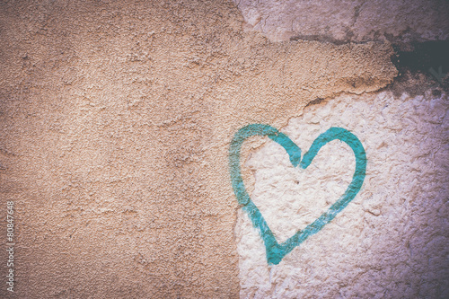 Graffiti en forme de coeur