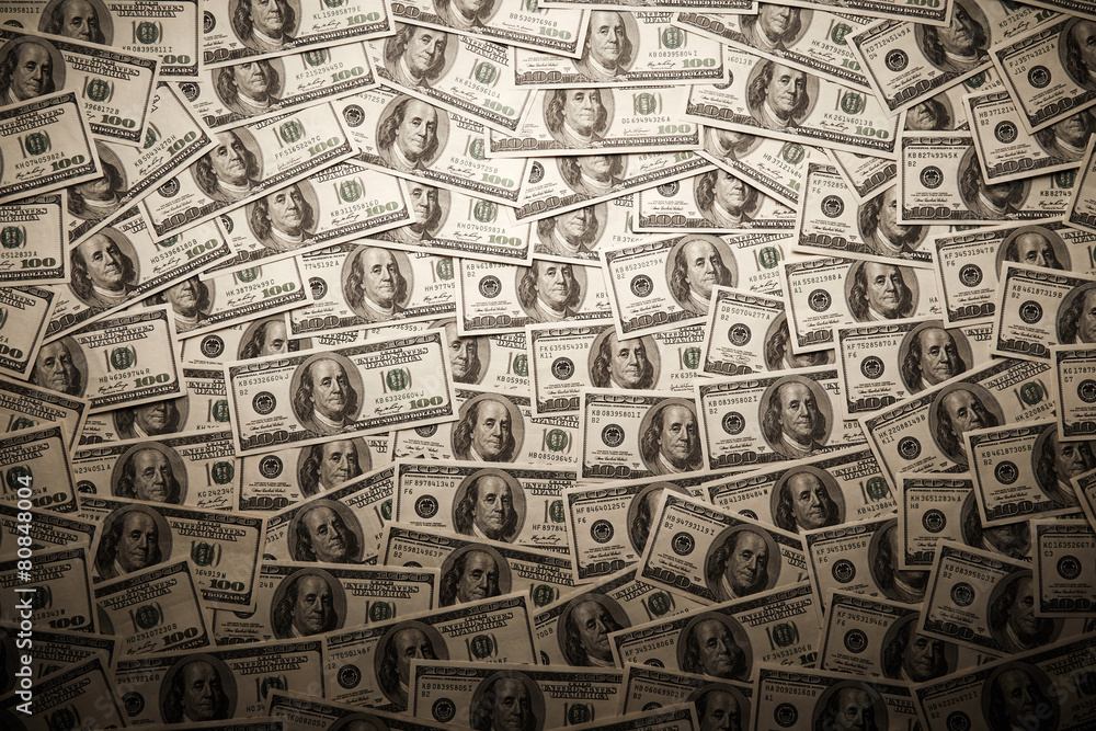 Obraz premium Vintage money background