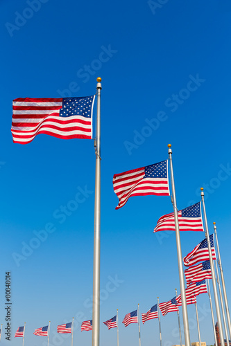 Washington Monument flags in District of Columbia