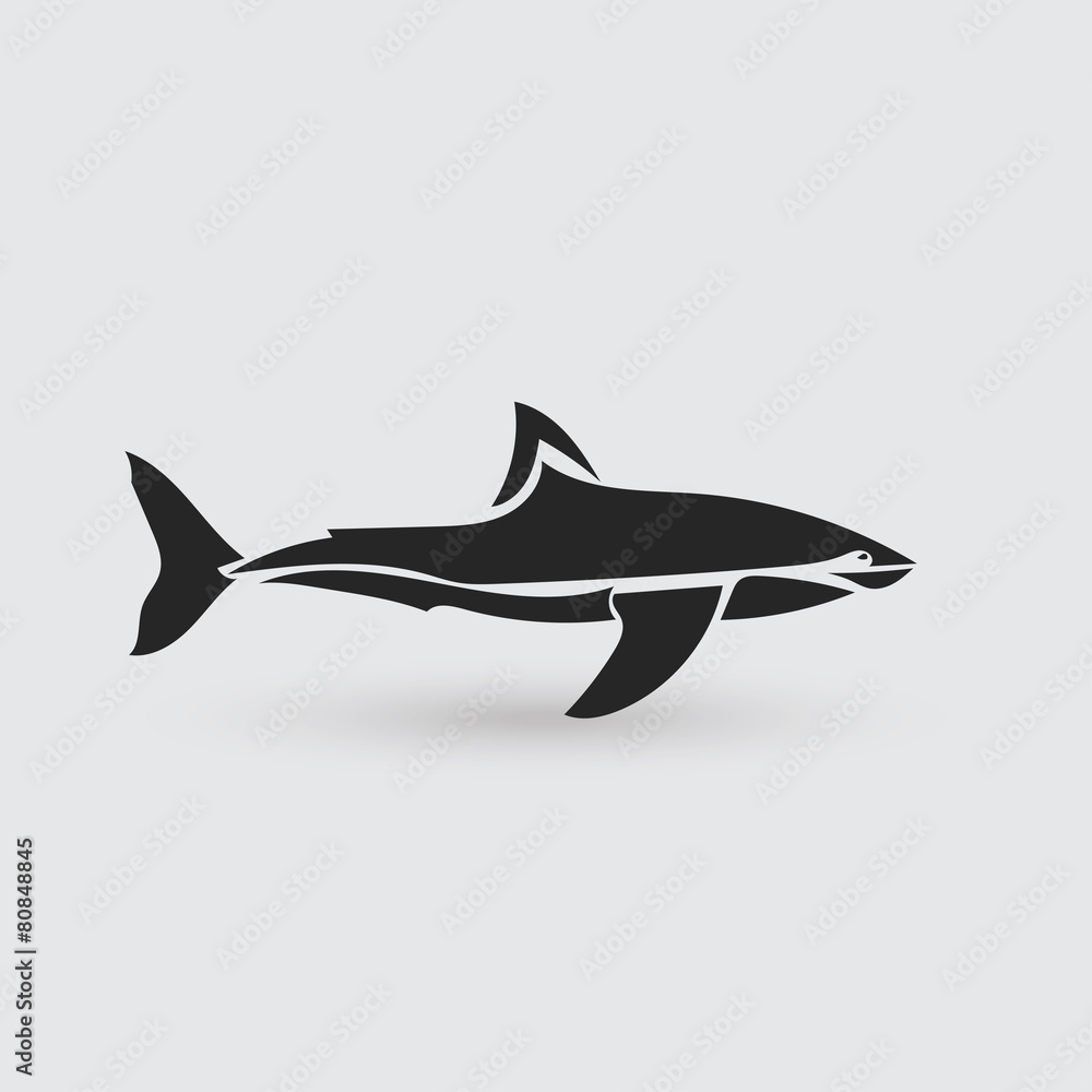 Stylized shark. Vector illustration. Art concept. Stylized shark. Vector illustration. Art concept.